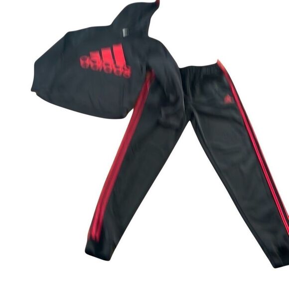 Adidas boys hoodie and sweatpants set size large 14/16 - Picture 1 of 6
